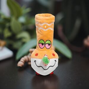 NIP Bark Box 420 Plush Treat Squeaker Give a Dog A Ginger B*ONG Toy NEW UNOpened